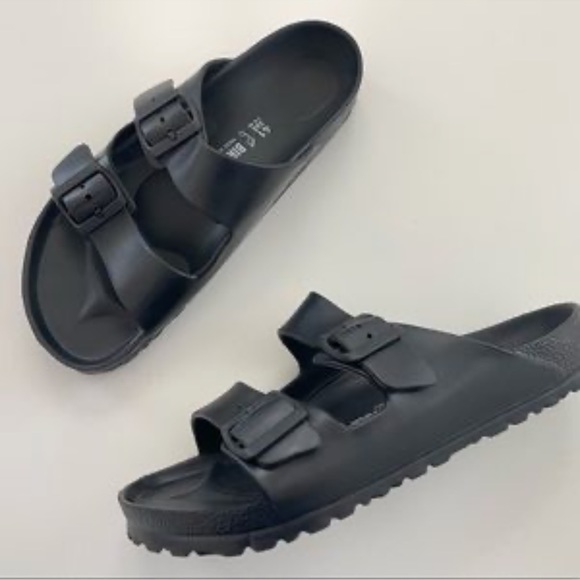 Birkenstock Shoes - New Birkenstock Eva Arizona black waterproof Sandals size 42